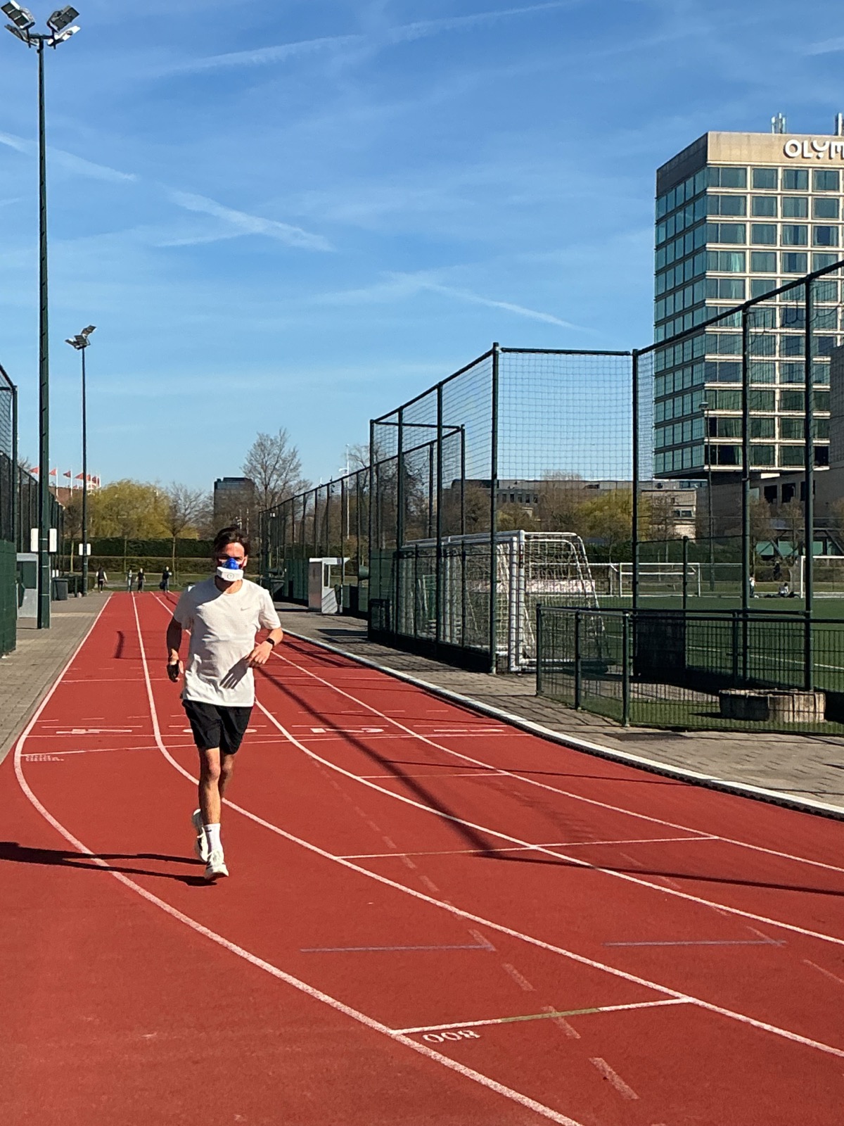 Atletiekbaan van Sportpark Schinkel voor hardlooptesten